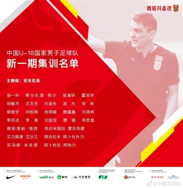 开云体育下载入口-U18国足集训名单出炉：广州队和山东泰山各7人入选
